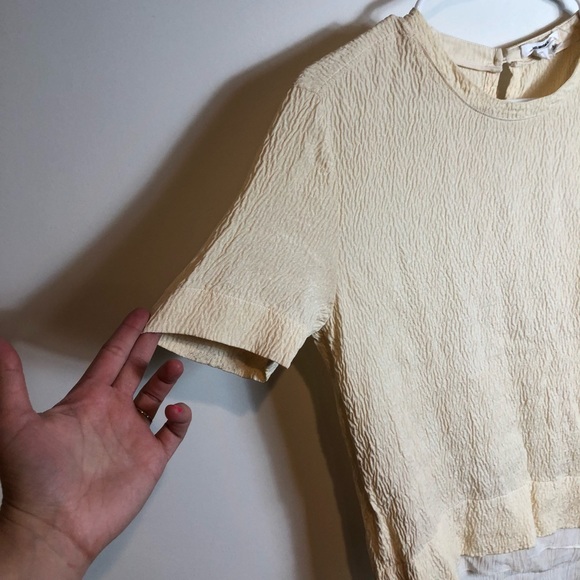 Helmut Lang Tissue Textured Silk Tee - Picture 4 of 8